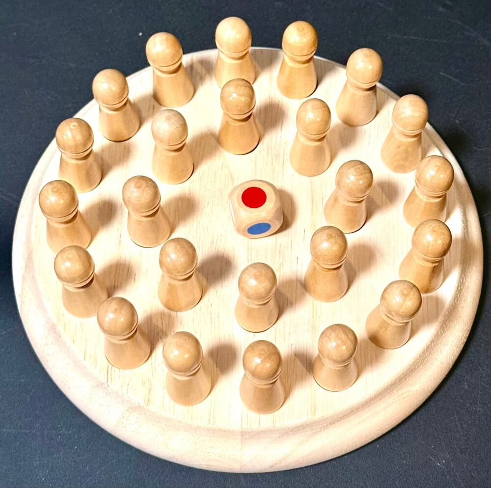 Wooden Memory Chess game matching